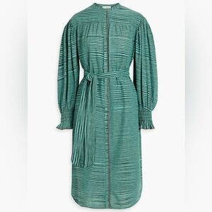 ULLA JOHNSON Fiora Ruffle Midi Dress